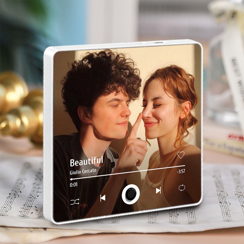 Personalized Photo Album Fridge Magnet Music Wall Photo Sticker Music Movement That Can Be Played Without Cell Phone Music Fridge Magnet Pro