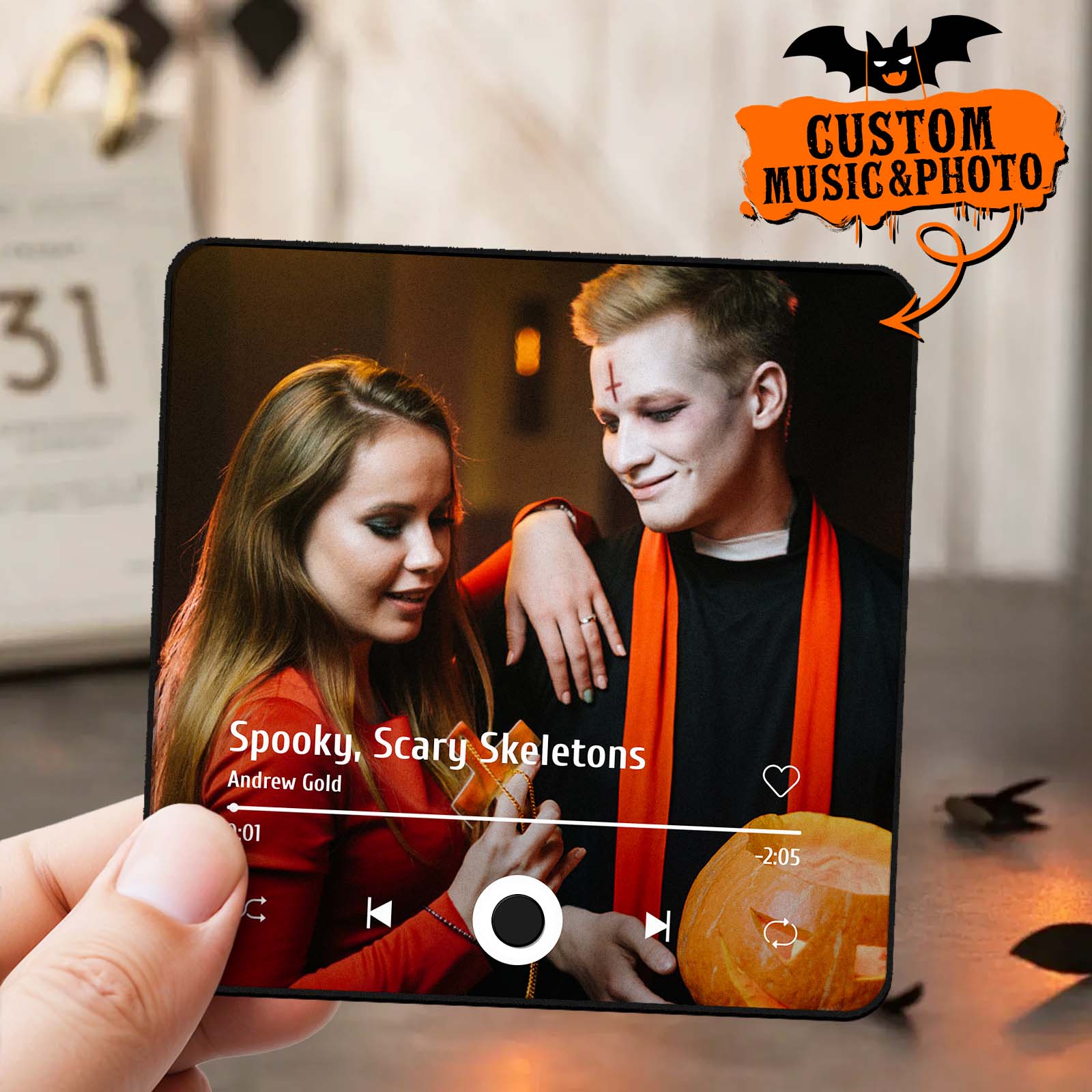 Customized Album Fridge Magnet Personalized Music Fridge Magnet Halloween Gifts Family Gifts - soufeelmy