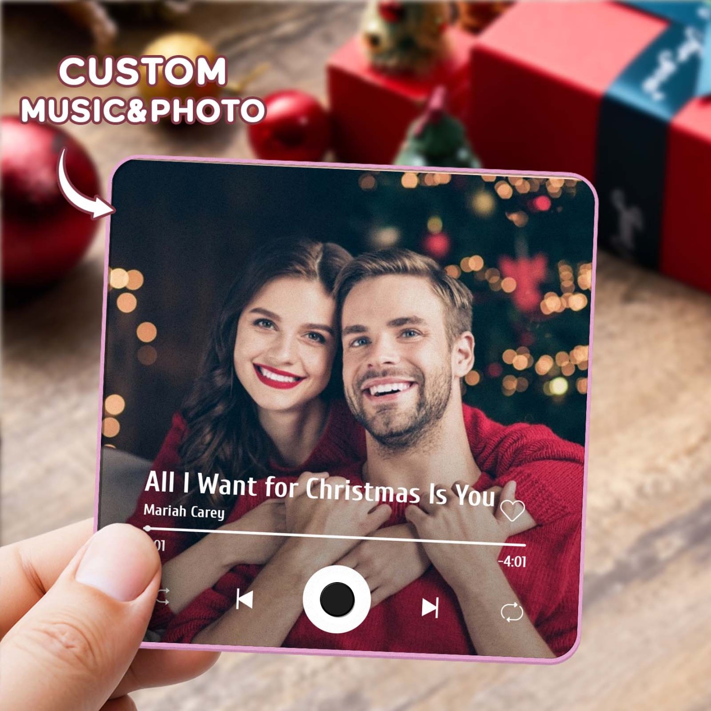 Customized Album Fridge Magnet Personalized Music Fridge Magnet Can Play Songs Christmas Gifts Family Gifts - soufeelmy