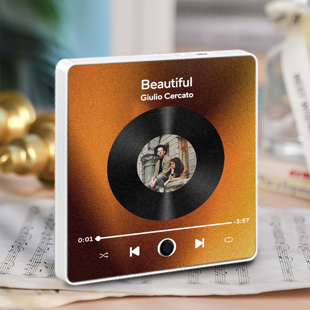 Personalized Photo Album Fridge Magnet Music Wall Photo Sticker Music Movement That Can Be Played Without Cell Phone Music Fridge Magnet Pro