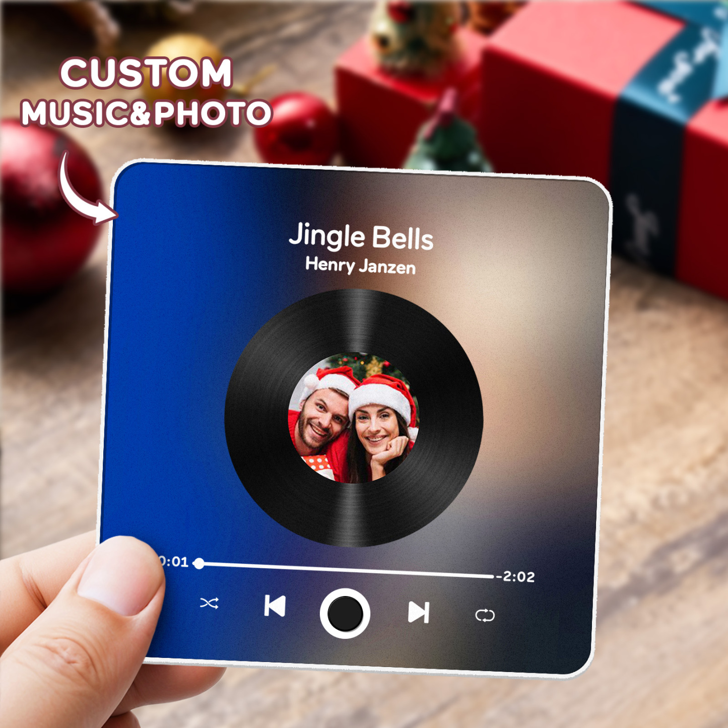 Customized Album Fridge Magnet Personalized Music Fridge Magnet Can Play Songs Christmas Gifts Family Gifts - soufeelmy