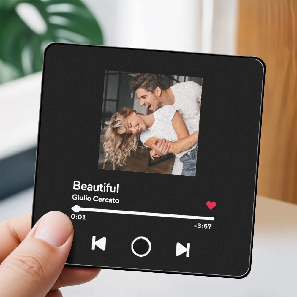 Customized Music Fridge Magnet Personalised Photo Fridge Magnet Can Play Songs