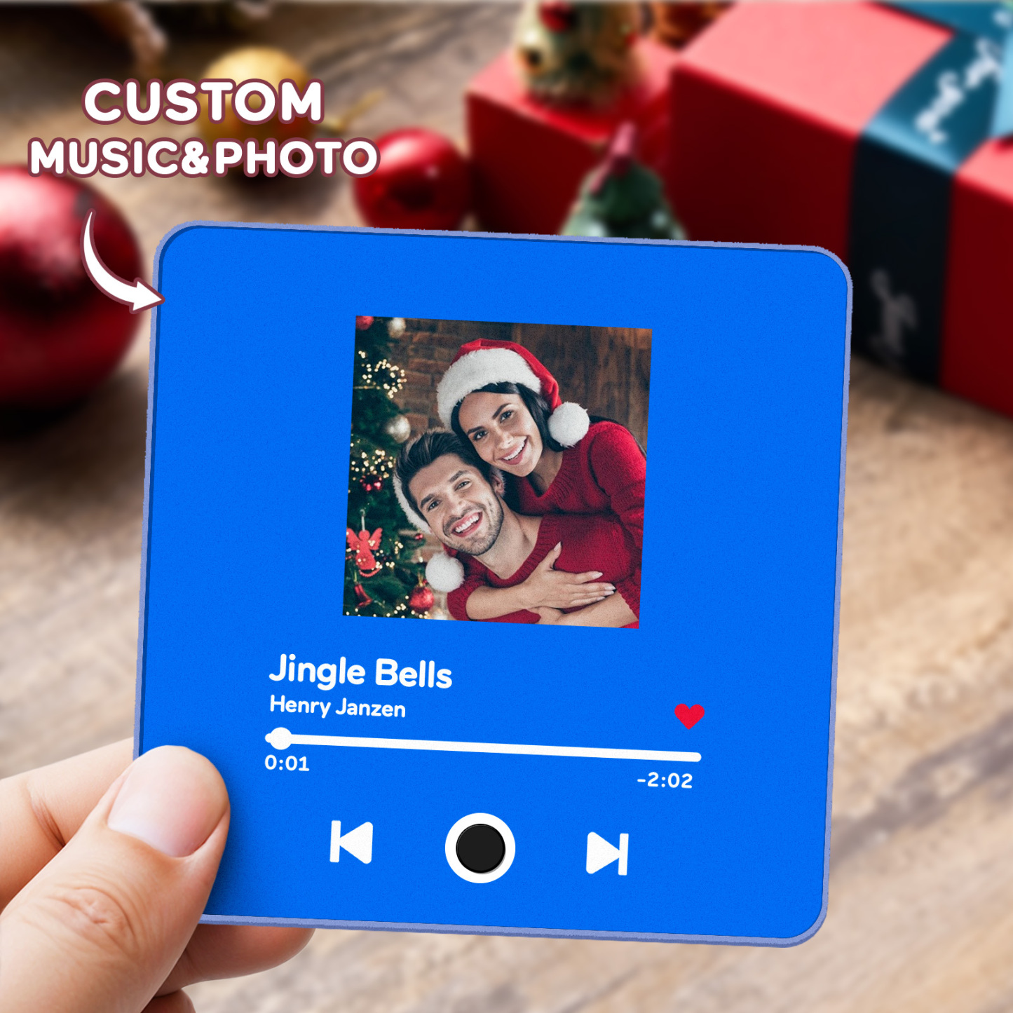 Customized Album Fridge Magnet Personalized Music Fridge Magnet Can Play Songs Christmas Gifts Family Gifts - soufeelmy