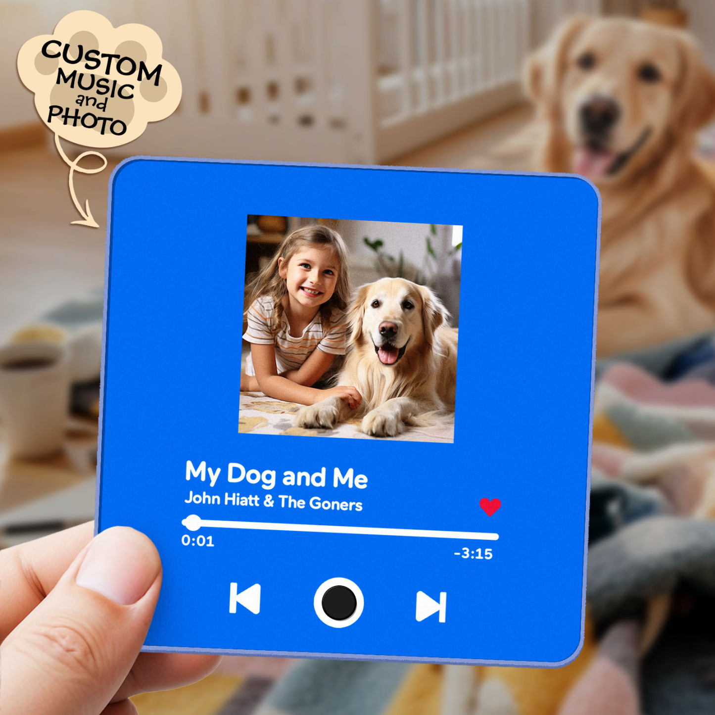 Customized Album Fridge Magnet Personalized Music Fridge Magnet Can Play Songs Gifts For Pet Lovers - soufeelmy