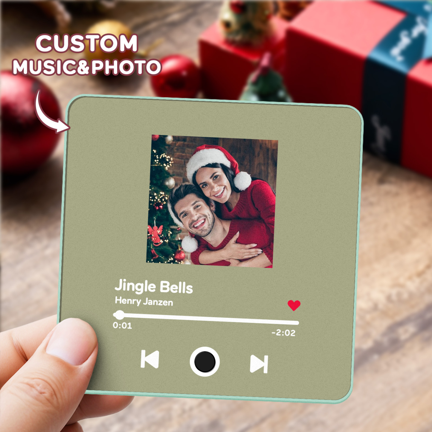 Customized Album Fridge Magnet Personalized Music Fridge Magnet Can Play Songs Christmas Gifts Family Gifts - soufeelmy