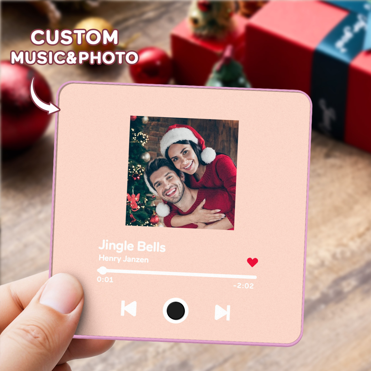 Customized Album Fridge Magnet Personalized Music Fridge Magnet Can Play Songs Christmas Gifts Family Gifts - soufeelmy