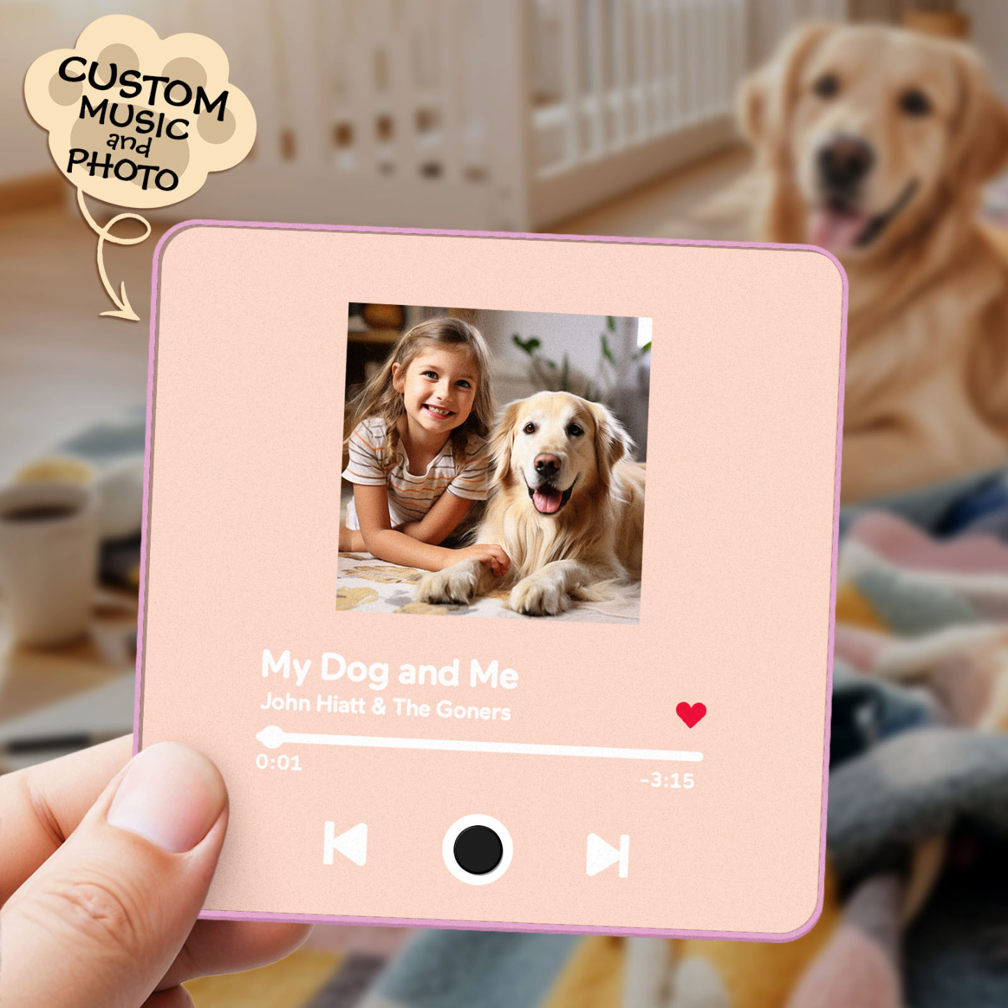 Customized Album Fridge Magnet Personalized Music Fridge Magnet Can Play Songs Gifts For Pet Lovers - soufeelmy
