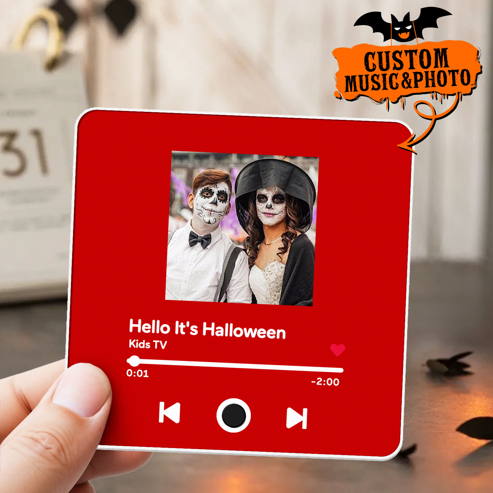Customized Album Fridge Magnet Personalized Music Fridge Magnet Halloween Gifts Family Gifts - soufeelmy