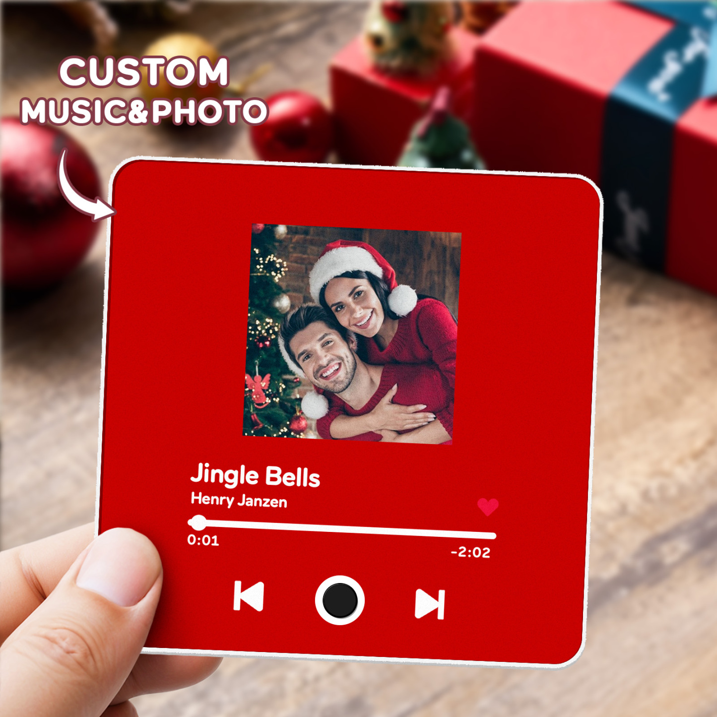 Customized Album Fridge Magnet Personalized Music Fridge Magnet Can Play Songs Christmas Gifts Family Gifts - soufeelmy