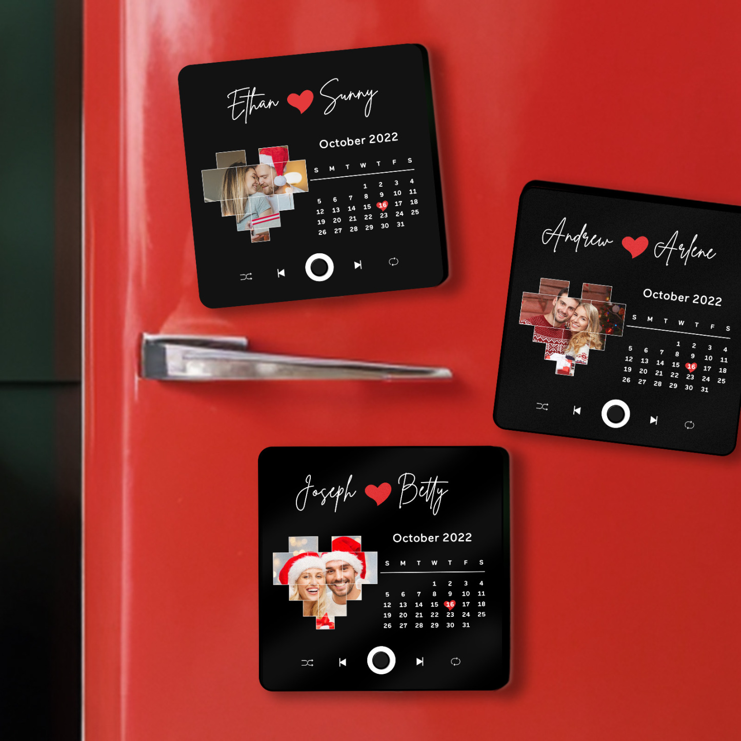 Customized Album Fridge Magnet Personalized Music Fridge Magnet Can Play Songs Christmas Gifts Family Gifts