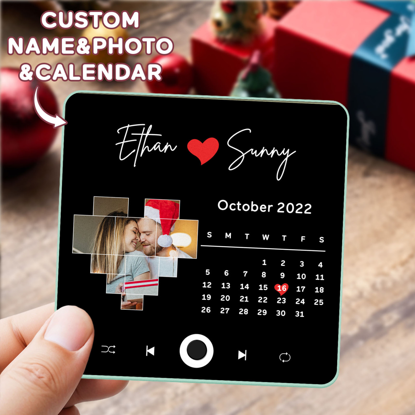 Customized Album Fridge Magnet Personalized Music Fridge Magnet Can Play Songs Christmas Gifts Family Gifts - soufeelmy