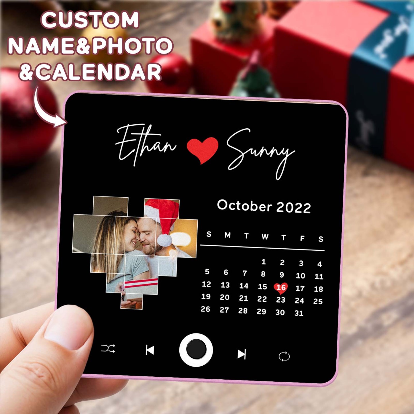 Customized Album Fridge Magnet Personalized Music Fridge Magnet Can Play Songs Christmas Gifts Family Gifts - soufeelmy