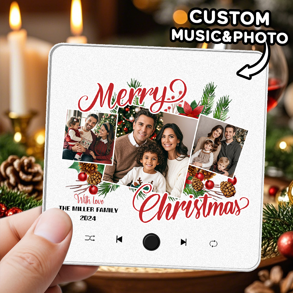 Custom Music Fridge Magnet Photo Sticker Music Wall Photo Sticker That Plays Music Without Cell Phone Christmas Gifts - soufeelmy