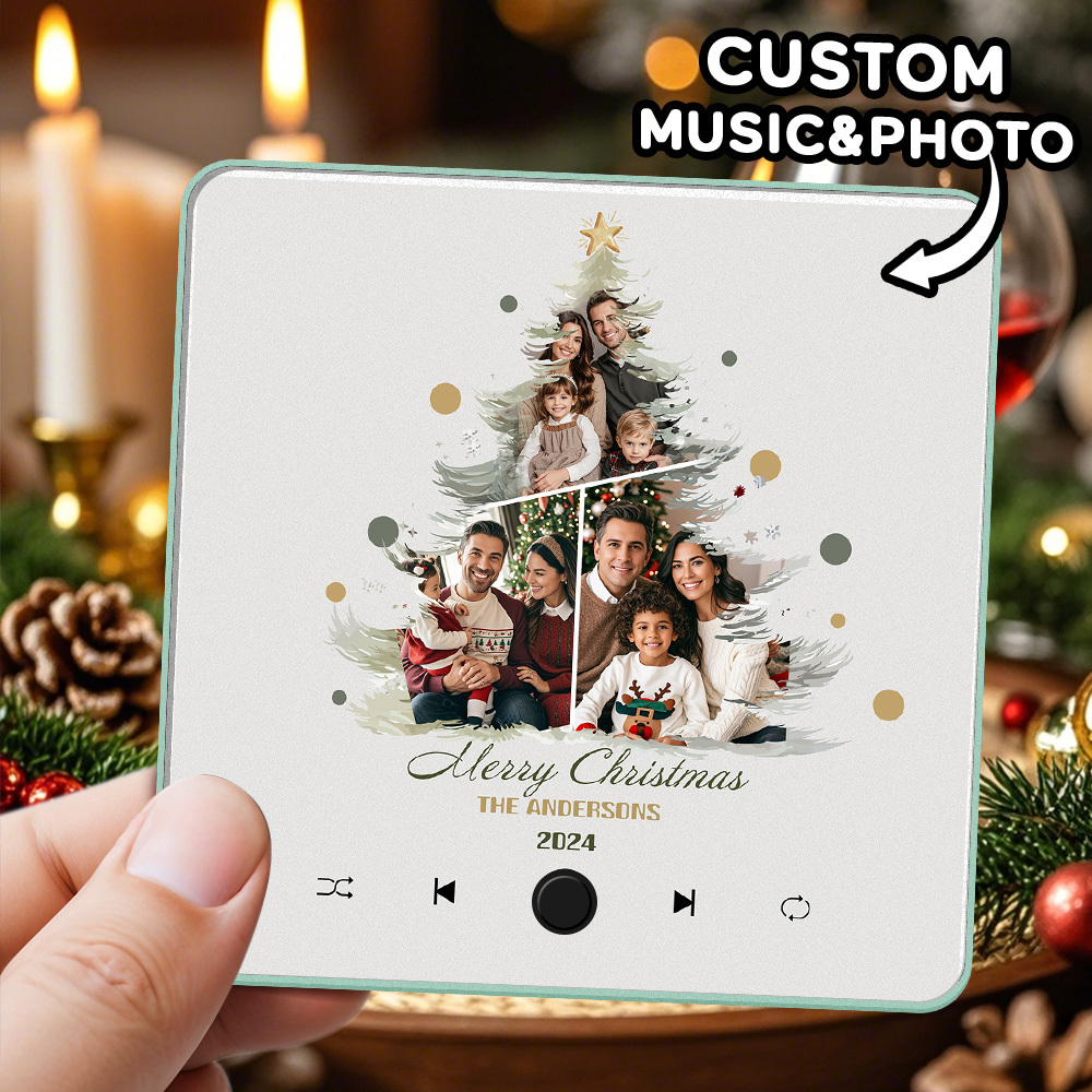 Custom Music Fridge Magnet Photo Sticker Music Wall Photo Sticker That Plays Music Without Cell Phone Christmas Gifts - soufeelmy