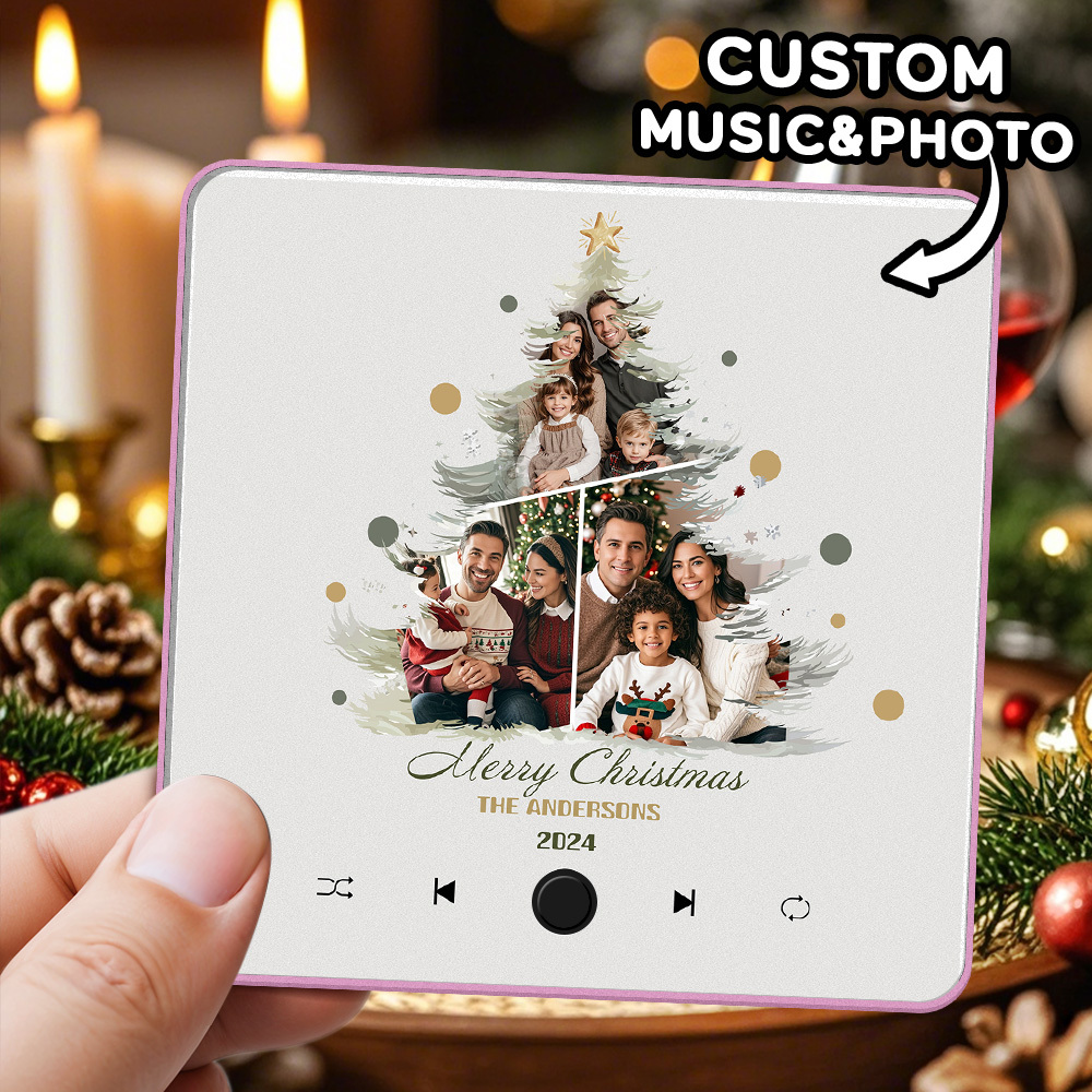 Custom Music Fridge Magnet Photo Sticker Music Wall Photo Sticker That Plays Music Without Cell Phone Christmas Gifts - soufeelmy