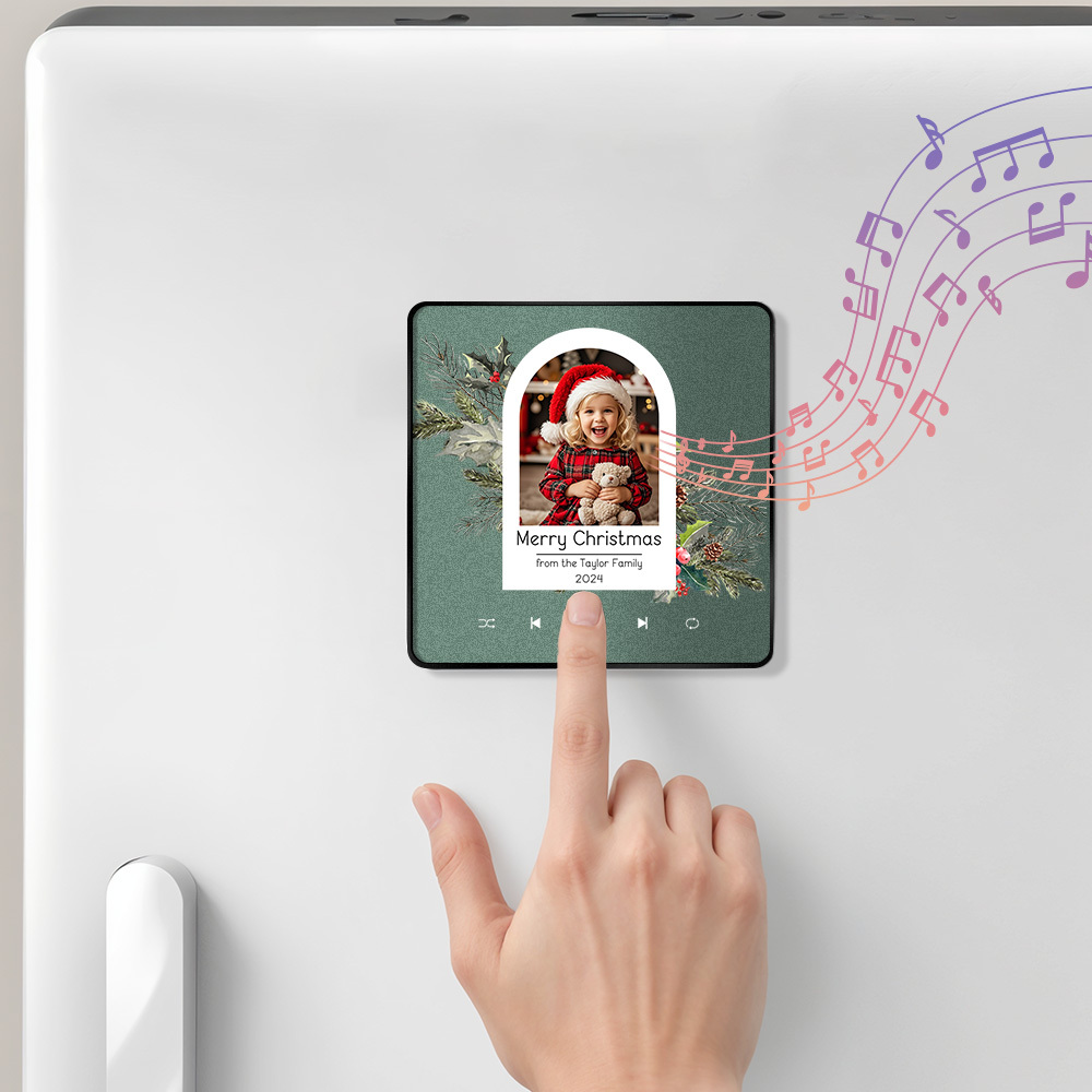 Custom Music Fridge Magnet Photo Sticker Music Wall Photo Sticker That Plays Music Without Cell Phone Christmas Gifts - soufeelmy