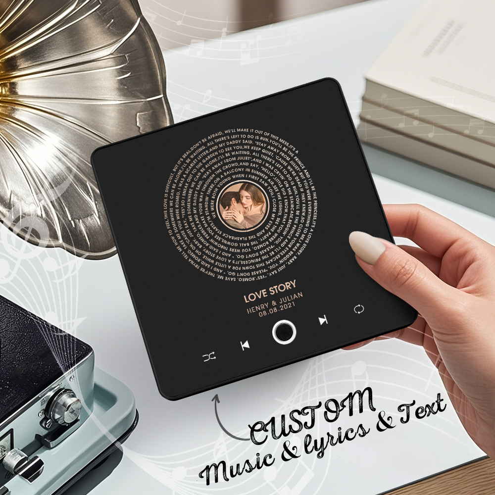 Custom Music Fridge Magnet Lyrics Photo Music Wall Photo Refrigerator Sticker Music Movement That Can Be Played Without Cell Phone - soufeelmy