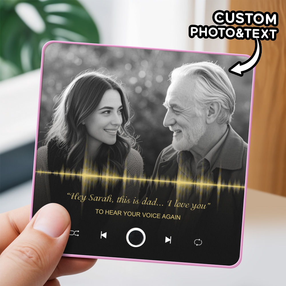 Customized Recording Fridge Magnet Record the Voices and Laughter of Loved Ones Memorial Gift Hear Your Voice Again - soufeelmy