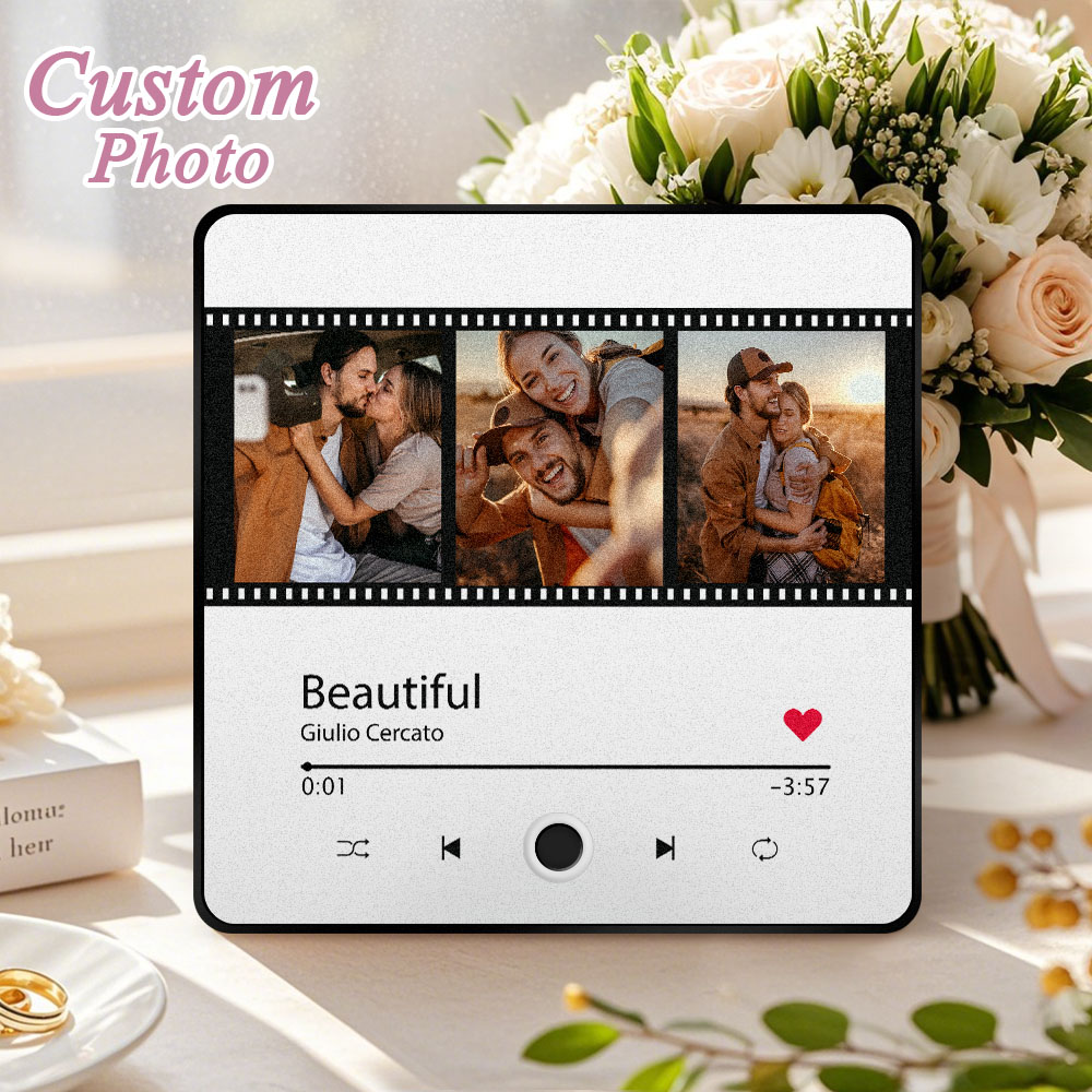 Personalized Film style Photo Music Fridge Magnet Pro Can Be Played Music The Best Anniversary Gift For Her - soufeelmy