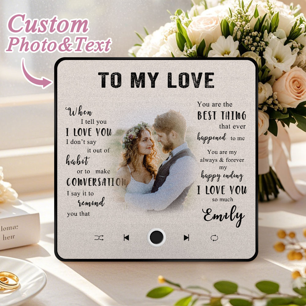 Personalized Photo and Name Music Fridge Magnet Pro Can Be Played Music Fridge Magnet The Best Gift For Couple - soufeelmy
