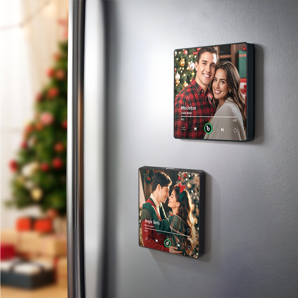 Custom Music Fridge Magnet New 4.0 Upgrade Colorful Frame Album Fridge Magnet Music Wall Photo Sticker Music Movement That Can Be Played Christmas Gift - soufeelmy