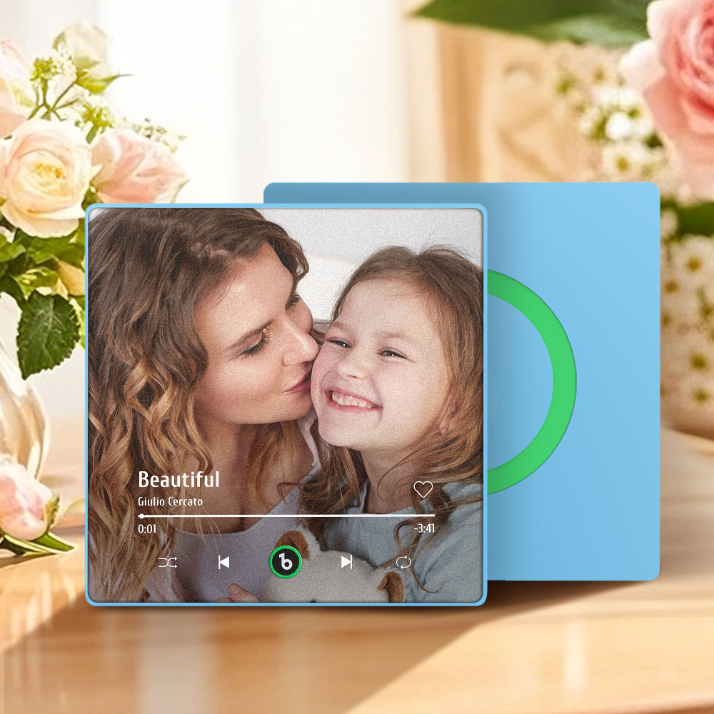 Custom Music Fridge Magnet New 4.0 Upgrade Colorful Frame Album Fridge Magnet Music Wall Photo Sticker Music Movement That Can Be Played Mother's Day Gifts for Mom - soufeelmy