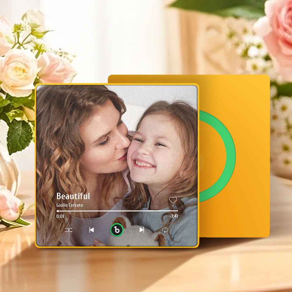 Custom Music Fridge Magnet New 4.0 Upgrade Colorful Frame Album Fridge Magnet Music Wall Photo Sticker Music Movement That Can Be Played Mother's Day Gifts for Mom - soufeelmy