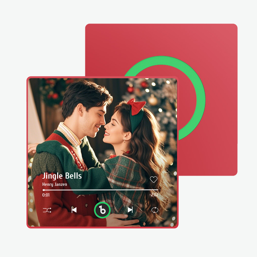 Custom Music Fridge Magnet New 4.0 Upgrade Colorful Frame Album Fridge Magnet Music Wall Photo Sticker Music Movement That Can Be Played Christmas Gift - soufeelmy