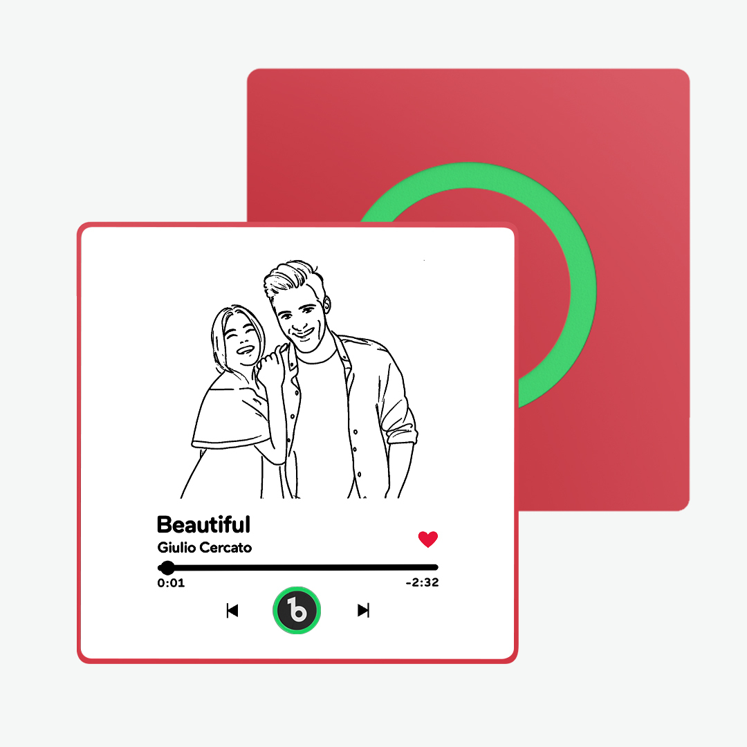 Custom Music Fridge Magnet Line Art New 4.0 Upgrade Multicolor Personalised Photo Fridge Magnet Can Play Songs Gifts for Her - soufeelmy