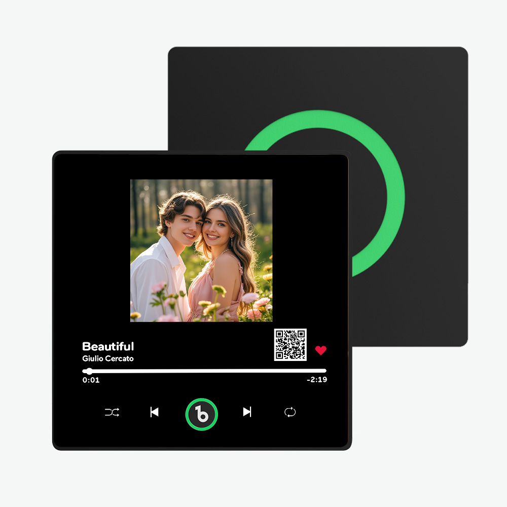 Custom Music Fridge Magnet New 4.0 Upgrade Custom Photo QR code Fridge Magnet Colorful Frame Album Fridge Magnet Music Wall Photo Sticker Gift for Couple