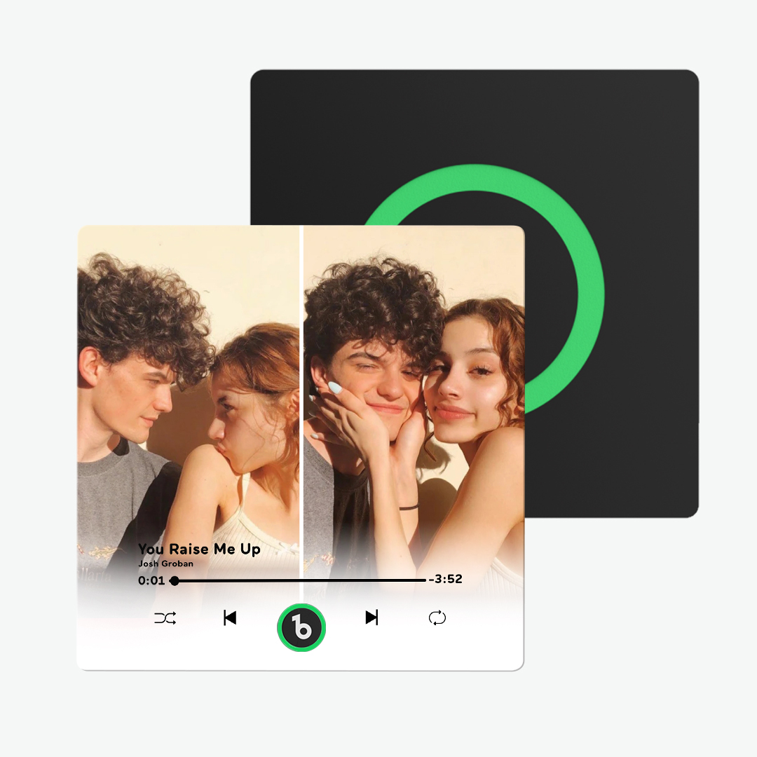 Custom Music Fridge Magnet Multiple Photo New 4.0 Upgrade Multicolor Can Play Songs and Adjust Volume Personalised 2 Photo Fridge Magnet - soufeelmy