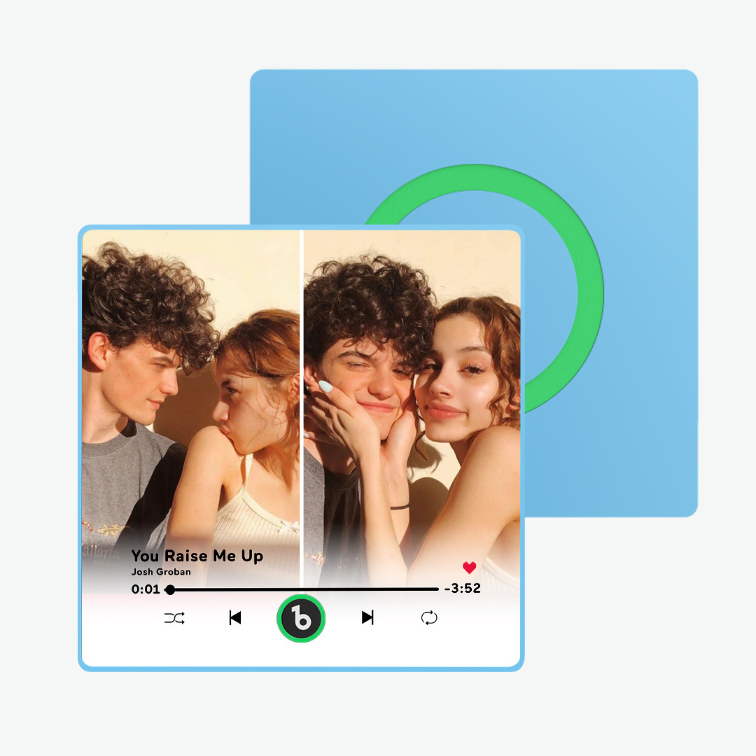 Custom Music Fridge Magnet Multiple Photo New 4.0 Upgrade Multicolor Can Play Songs and Adjust Volume Personalised 2 Photo Fridge Magnet - soufeelmy