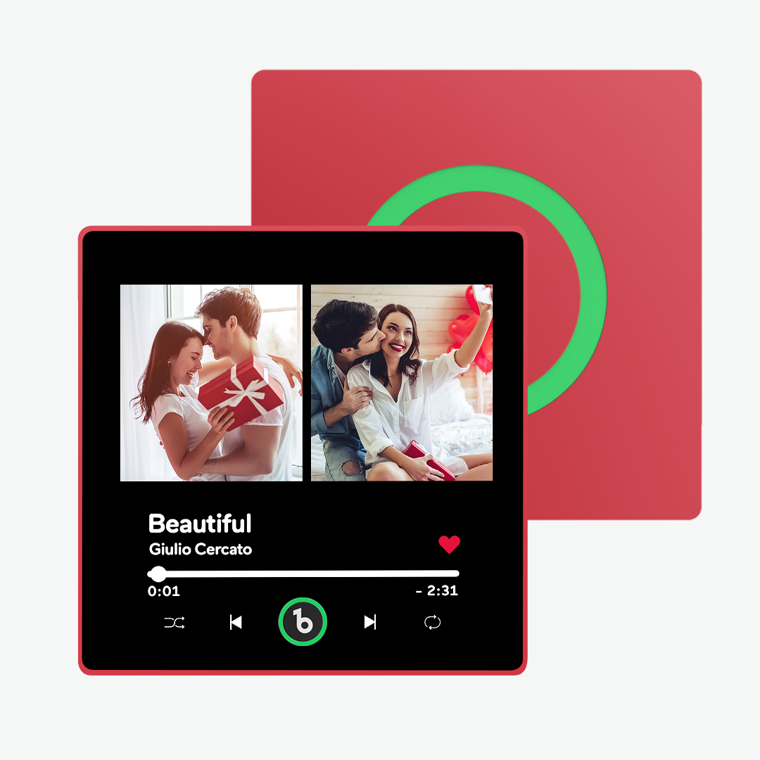 Custom Music Fridge Magnet Personalised 2 Photo New 4.0 Upgrade Multiple Photo Fridge Magnet Can Play Songs Upgraded Multicolor - soufeelmy