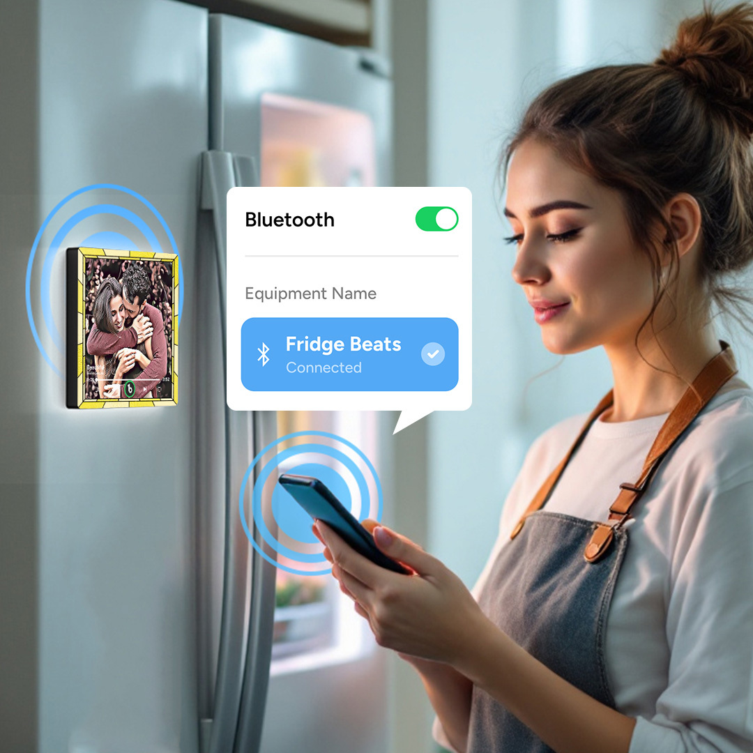 Custom Music Fridge Magnet New 4.0 Upgrade Colorful Frame Cartoon Style Album Fridge Magnet Music Christmas Gift - soufeelmy