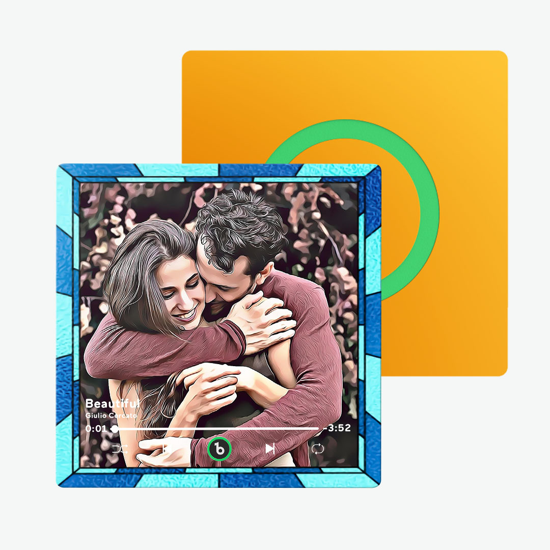Custom Music Fridge Magnet New 4.0 Upgrade Colorful Frame Cartoon Style Album Fridge Magnet Music Christmas Gift - soufeelmy
