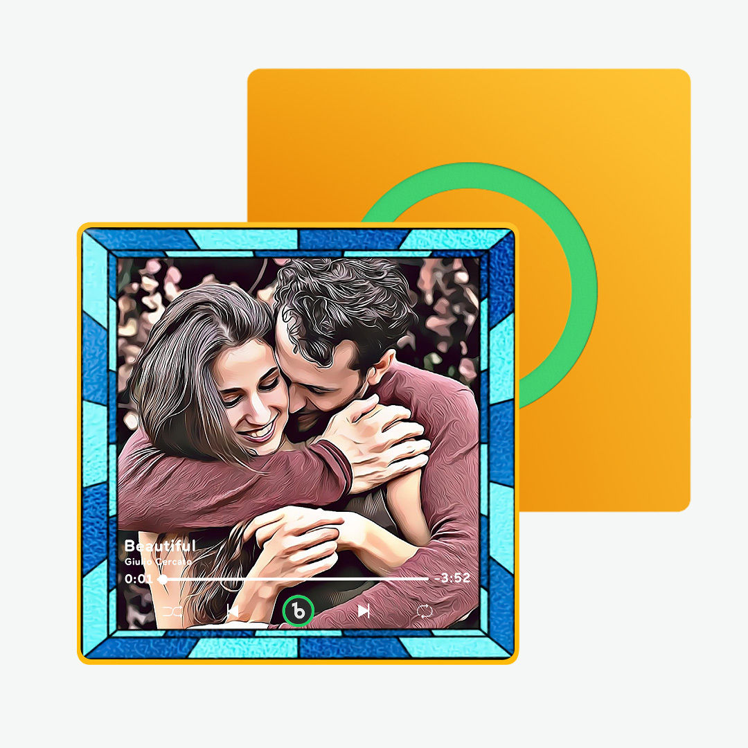 Custom Music Fridge Magnet New 4.0 Upgrade Colorful Frame Cartoon Style Album Fridge Magnet Music Christmas Gift - soufeelmy