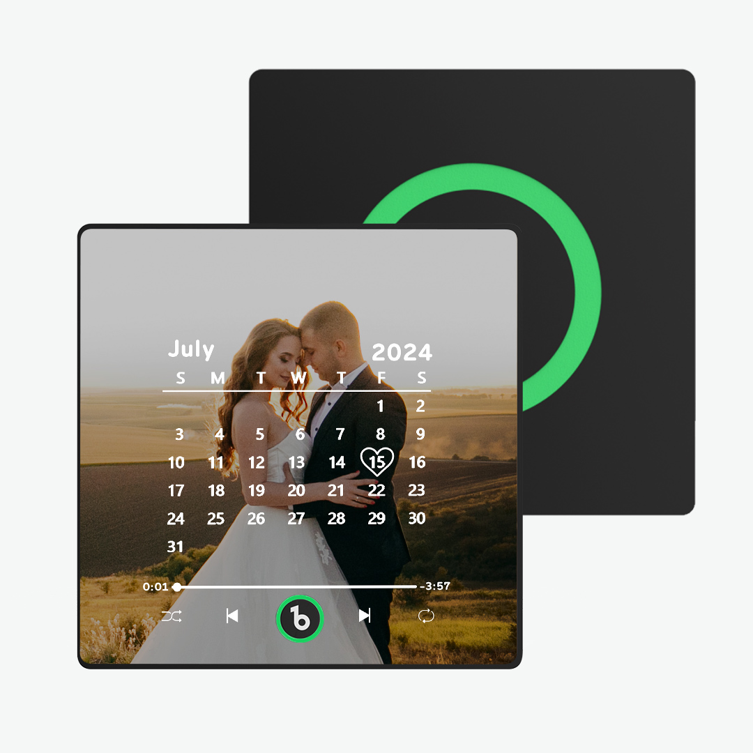 Custom Music Fridge Magnet New 4.0 Upgrade with Colorful Frame Personalized Calendar Fridge Magnet with Photo Wedding Gift - soufeelmy