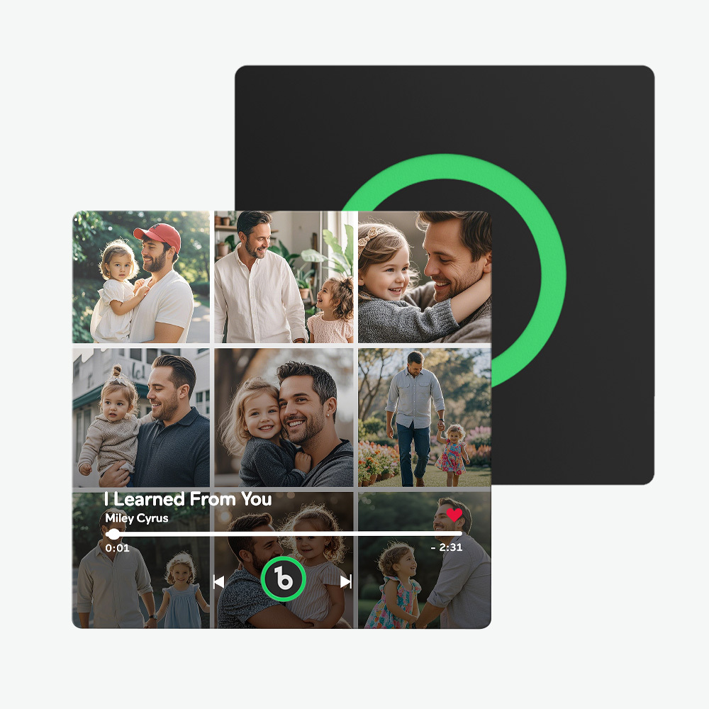 Custom Music Fridge Magnet and Photo with Colorful Frame Music Wall Photo Sticker Music Movement That Can Be Played Gift for Couple New 4.0 Upgrade Gift for Father - soufeelmy