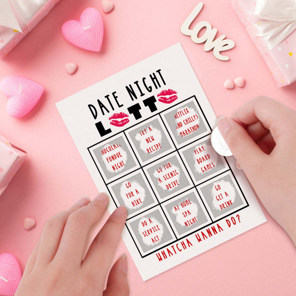 Lover's Lotto Scratch Card Valentine's Day Surprise Funny Scratch off Card - soufeelmy