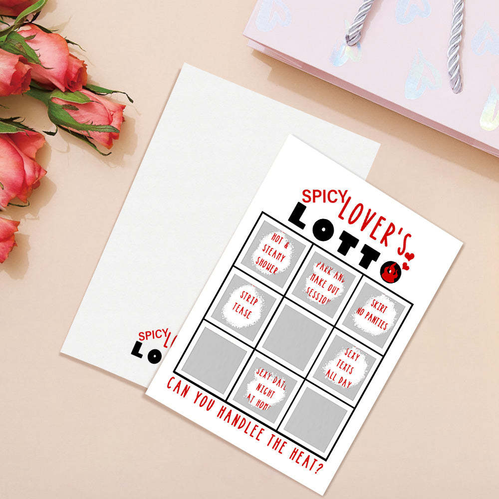 Lover's Lotto Scratch Card Valentine's Day Surprise Funny Scratch off Card - soufeelmy
