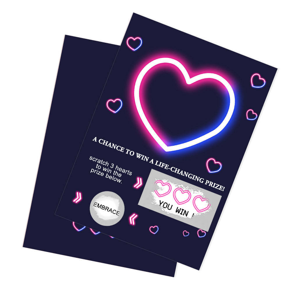 Funny Love Scratch Off Lottery Tickets Card - soufeelmy