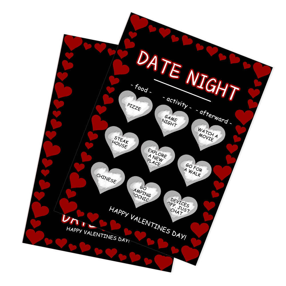 Black Naughty Scratch Card Funny Valentine's Day Scratch off Card - soufeelmy