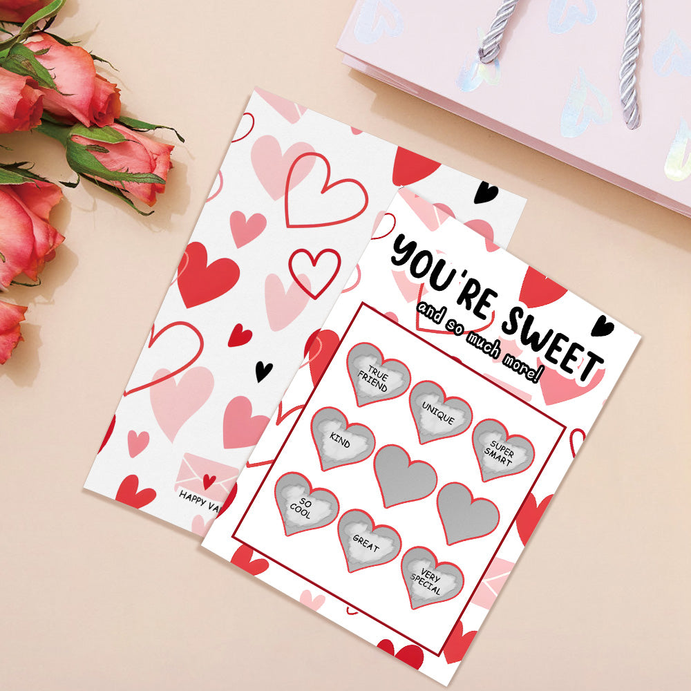 You're Sweet Scratch Card Funny Valentine's Day Scratch off Card