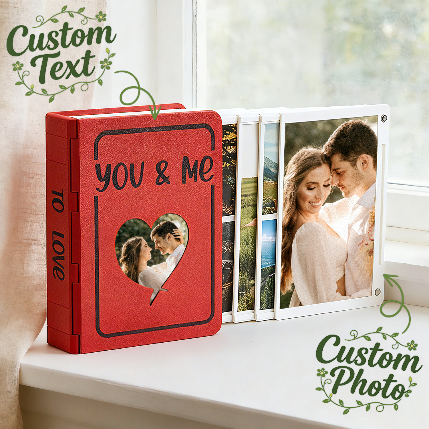 Custom Photo Album with 3D Printing Photo Books with Custom Covers and Spines Expandable Design - soufeelmy