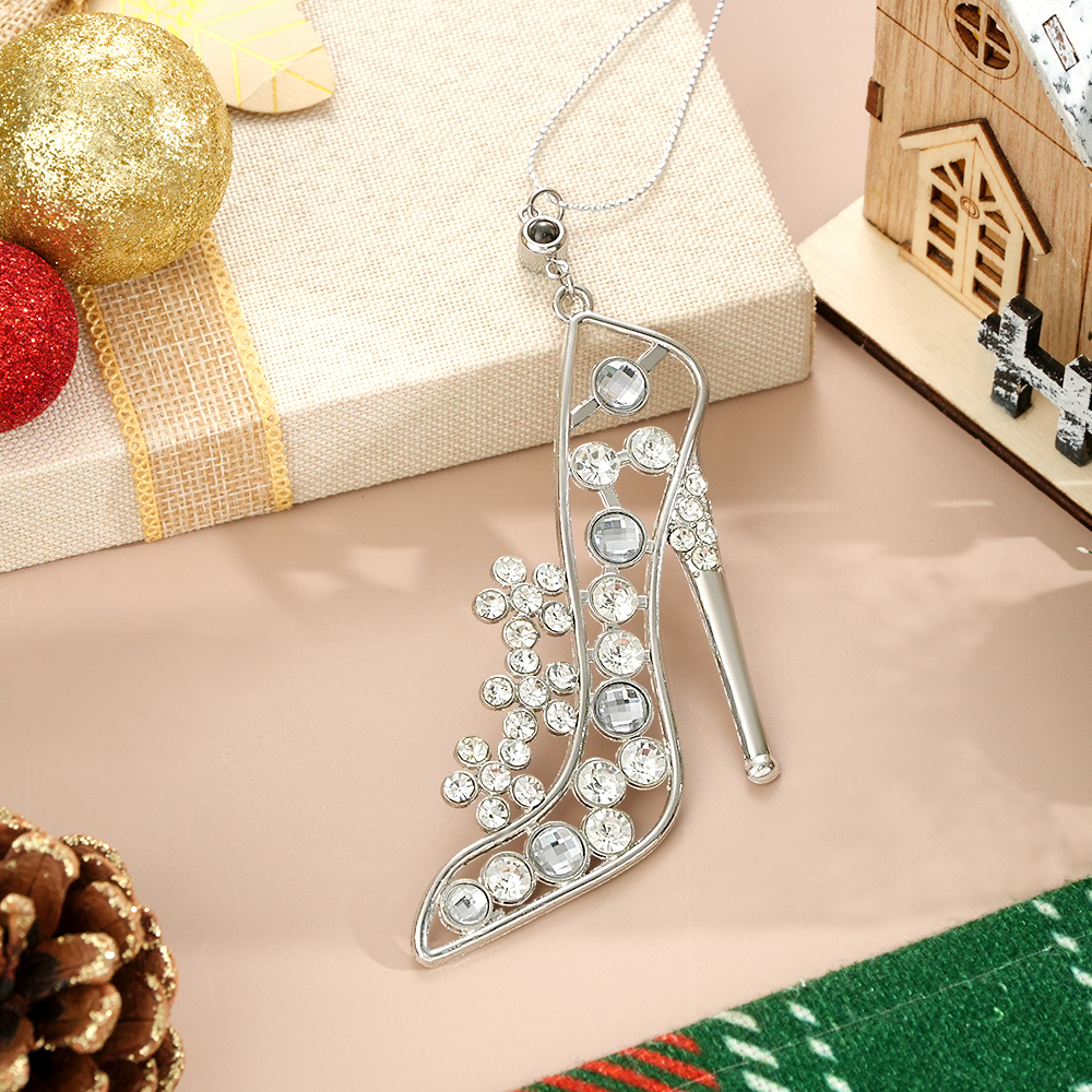 Personalized Photo Projection Ornaments High Heel Ornament Christmas Tree Ornaments Christmas Gifts - soufeelmy