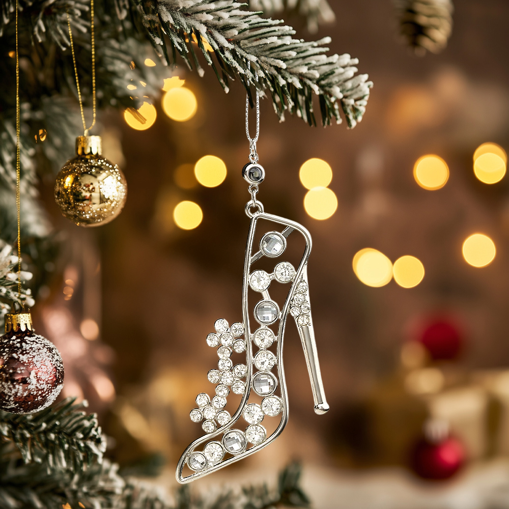 Personalized Photo Projection Ornaments High Heel Ornament Christmas Tree Ornaments Christmas Gifts - soufeelmy