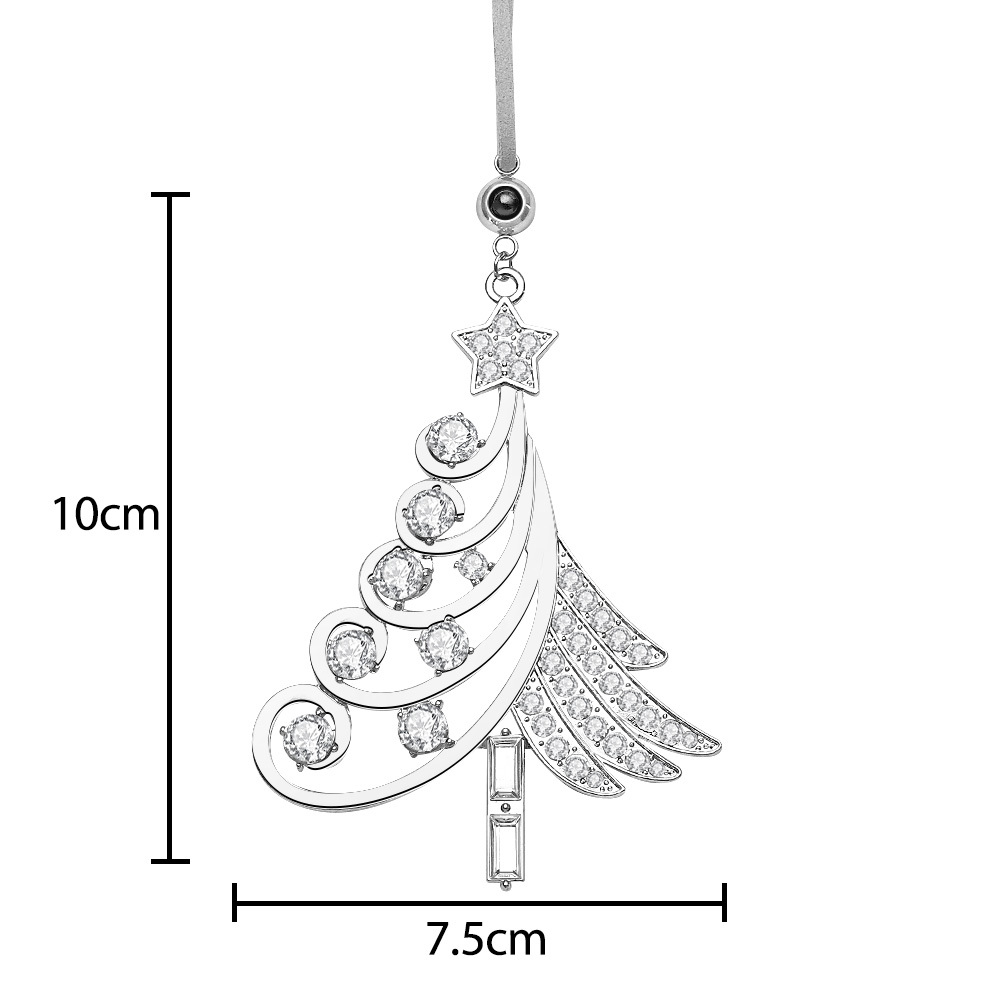 Personalized Photo Projection Ornaments Colorful Christmas Tree Diamond Ornament Christmas Gifts - soufeelmy