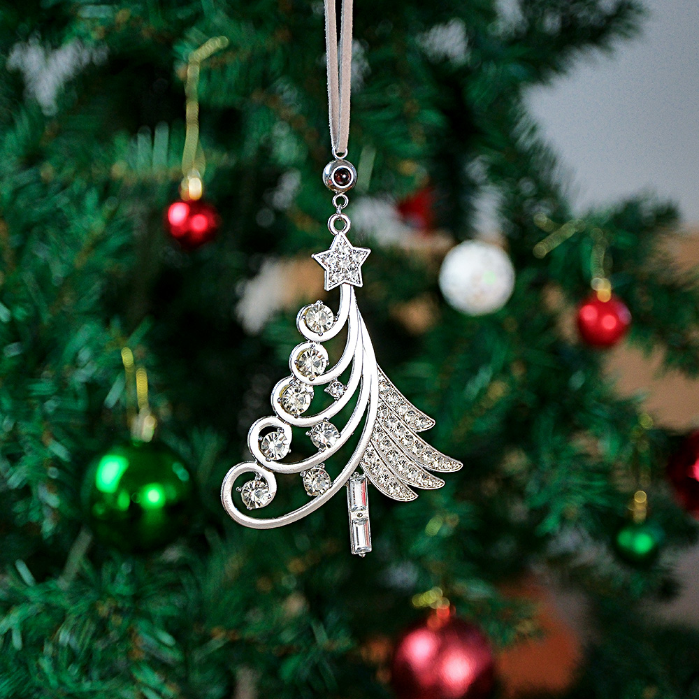 Personalized Photo Projection Ornaments Colorful Christmas Tree Diamond Ornament Christmas Gifts - soufeelmy