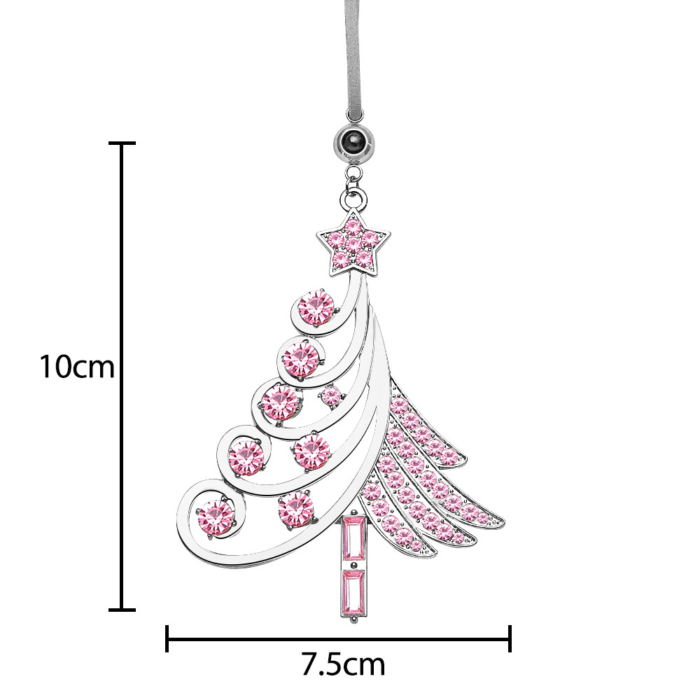 Personalized Photo Projection Ornaments Colorful Christmas Tree Diamond Ornament Christmas Gifts - soufeelmy
