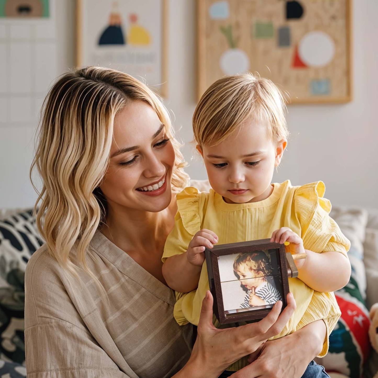 Custom Calendar Photo Flipbook Frame Animation Machine Mechanical Hand-cranked Flipbook Box Photo Album Mother's Day Gifts - soufeelmy